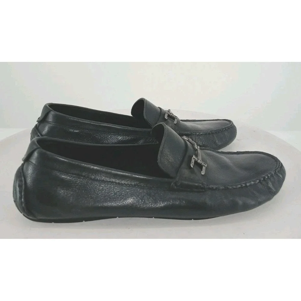 Cole Haan Grant Canoe Horse Bit Loafers Black Leather Driving Shoes Size 11M  C2